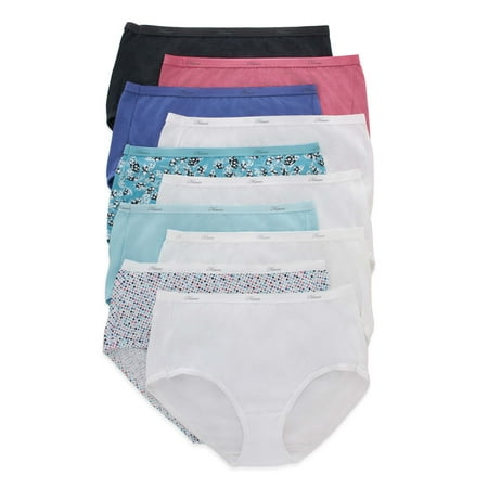 Hanes Women s Cotton Brief Underwear  10-Pack
