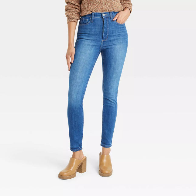 Women's High-Rise Skinny Jeans - Universal Thread™ Medium Wash 17 Short