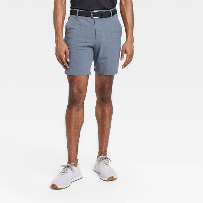 Men's Golf Shorts 8" - All in Motion™ Heathered Blue 34