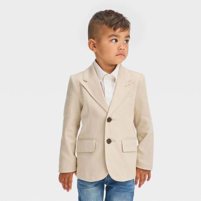 Toddler Boys' 'Button-Front' Blazer - Cat & Jack™ Beige 18M