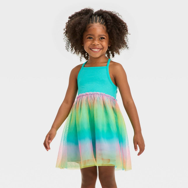 Toddler Girls' Rainbow Tulle Dress - Cat & Jack™ 