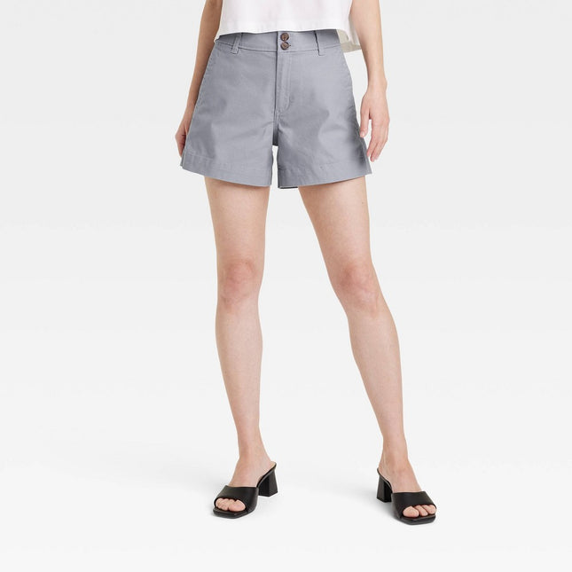 Women's High-Rise Everyday Shorts - A New Day™ Gray 4