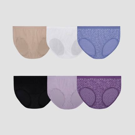 Fruit of the Loom Women's 6pk 360 Stretch Seamless Hipster Underwear - Colors may vary 5