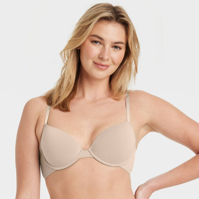 Women's Everyday Lightly Lined Demi T-Shirt Bra - Auden™ Soft Beige 38B