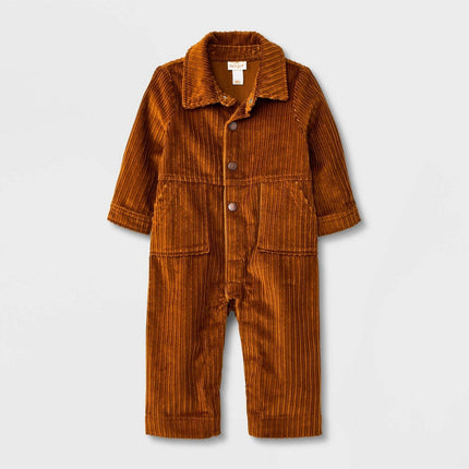 Baby Boys' Corduroy Jumpsuit - Cat & Jack™ Brown 6-9M