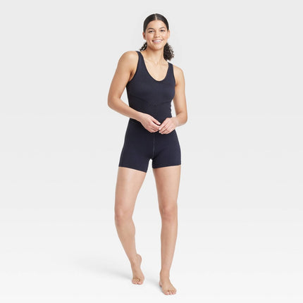 Women's Seamless Short Active Bodysuit - JoyLab™ Black L