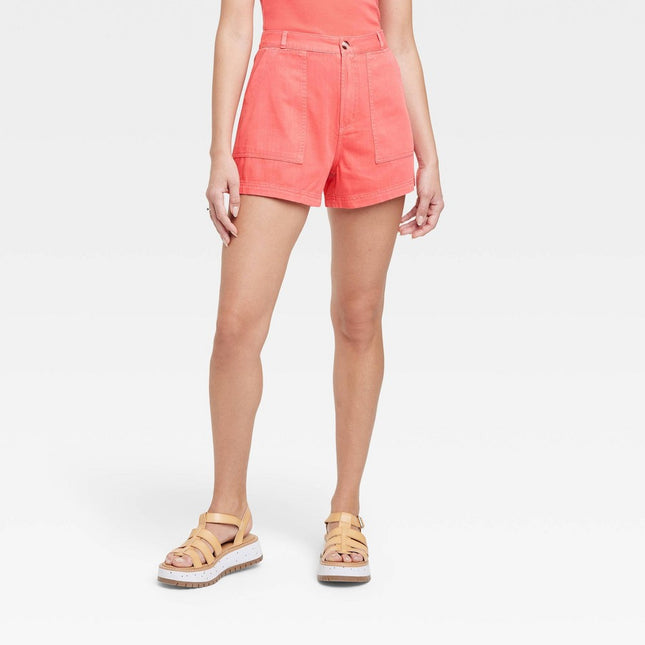 Women's High-Rise Utility Shorts - Universal Thread™ Red 14