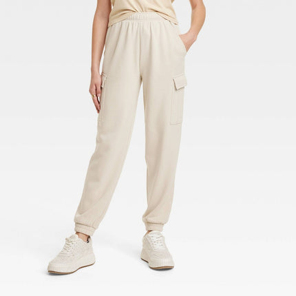 Women's High-Rise Sweatpants - Universal Thread™ Tan M