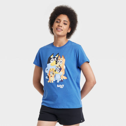 Women's Bluey Short Sleeve Graphic T-Shirt - Blue M