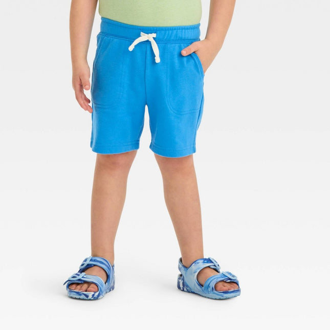 Toddler Boys' Pull-On Above Knee Shorts - Cat & Jack™ Blue 3T
