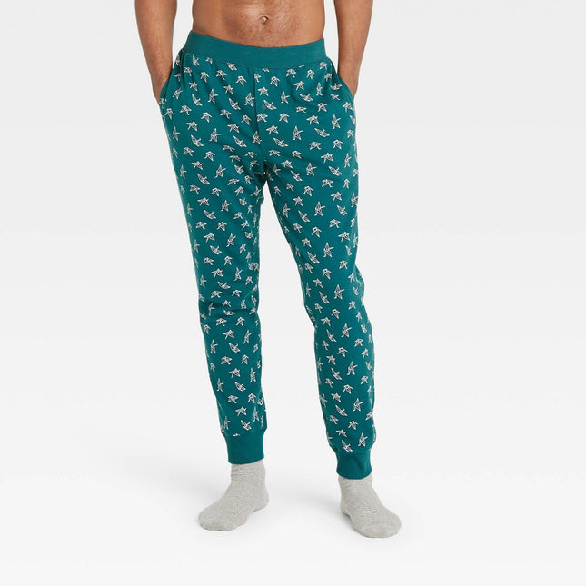 Men's Regular Fit Knit Jogger Pajama Pants - Goodfellow & Co™ Dark Green L