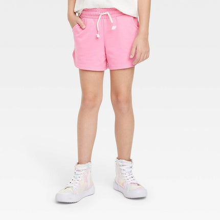 Girls' Knit Pull-On Shorts - Cat & Jack™ Pink L Plus