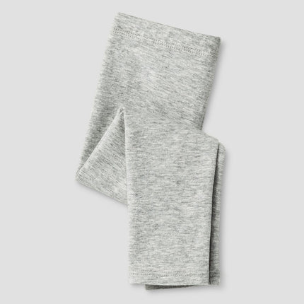 Toddler Girls' Solid Leggings - Cat & Jack™ Gray 5T: Comfortable Stretch, Cotton & Spandex Blend, Jersey Fabric, Mid Rise Skinny Leg