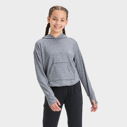 Girls' Soft Stretch Hoodie - All In Motion™ Black XL