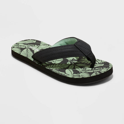 Boys' Cal Slip-On Flip Flop Sandals - Cat & Jack™ Black M