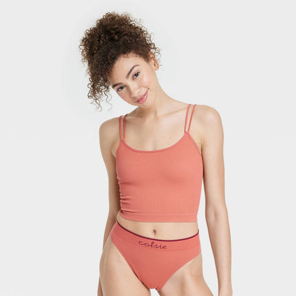 Women's Seamless Brami - Colsie™ Brown M