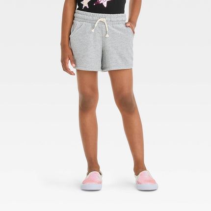 Girls' Knitted Pull-On Shorts - Cat & Jack™ Heather Gray XS