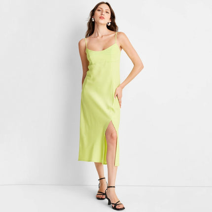 Women's Slip Tank Dress - A New Day™ Light Green XL