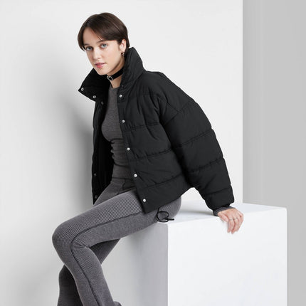 Women's Duvet Puffer Jacket - Wild Fable™ Black S