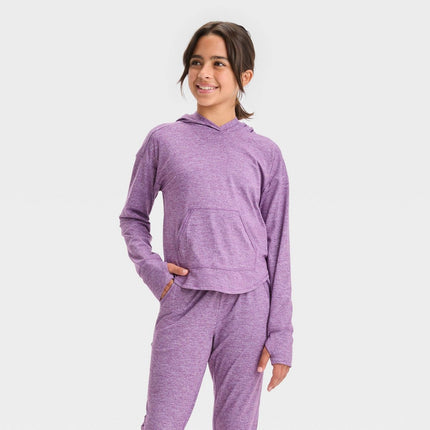 Girls' Soft Stretch Hoodie - All In Motion™ Purple XL