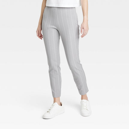 Women's High-Rise Slim Fit Ankle Pants - A New Day™ Gray 8