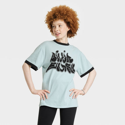 Women's Billie Eilish Short Sleeve Graphic T-Shirt - Teal Green L