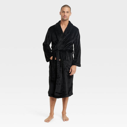 Men's Plush Robe - Goodfellow & Co™ Black S/M