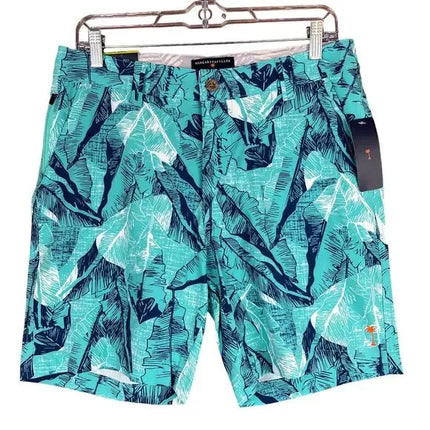 Margaritaville Mens Shorts Turquoise UPF 30+ Quick Dry 4 Way Stretch